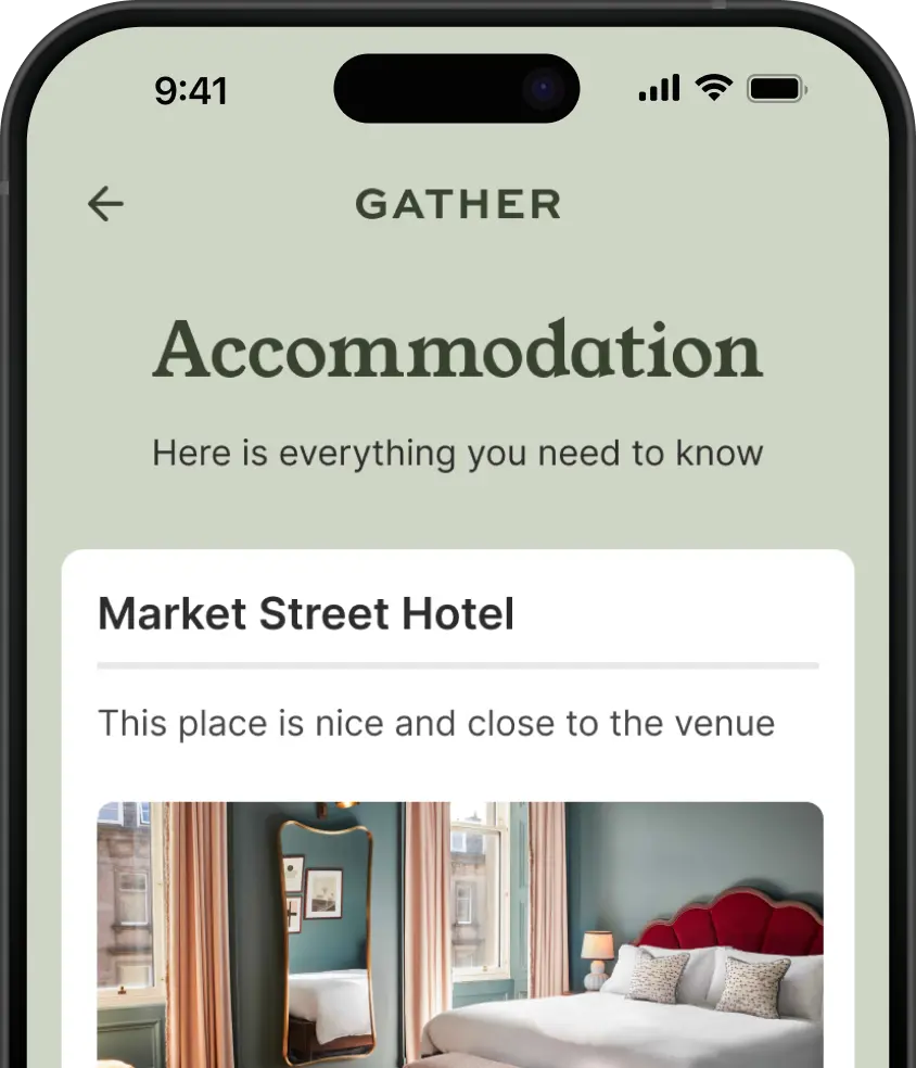 Phone mockup of Hotels &amp; Travel