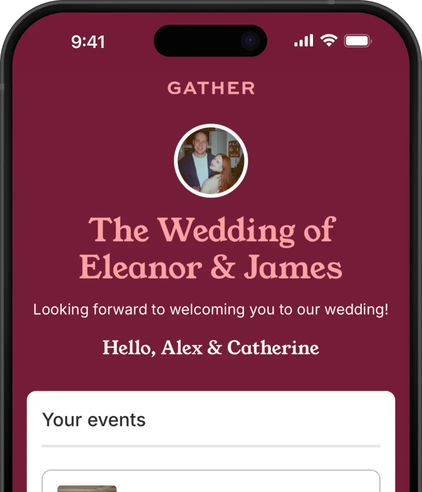 Phone mockup of Personalised Guest Hub
